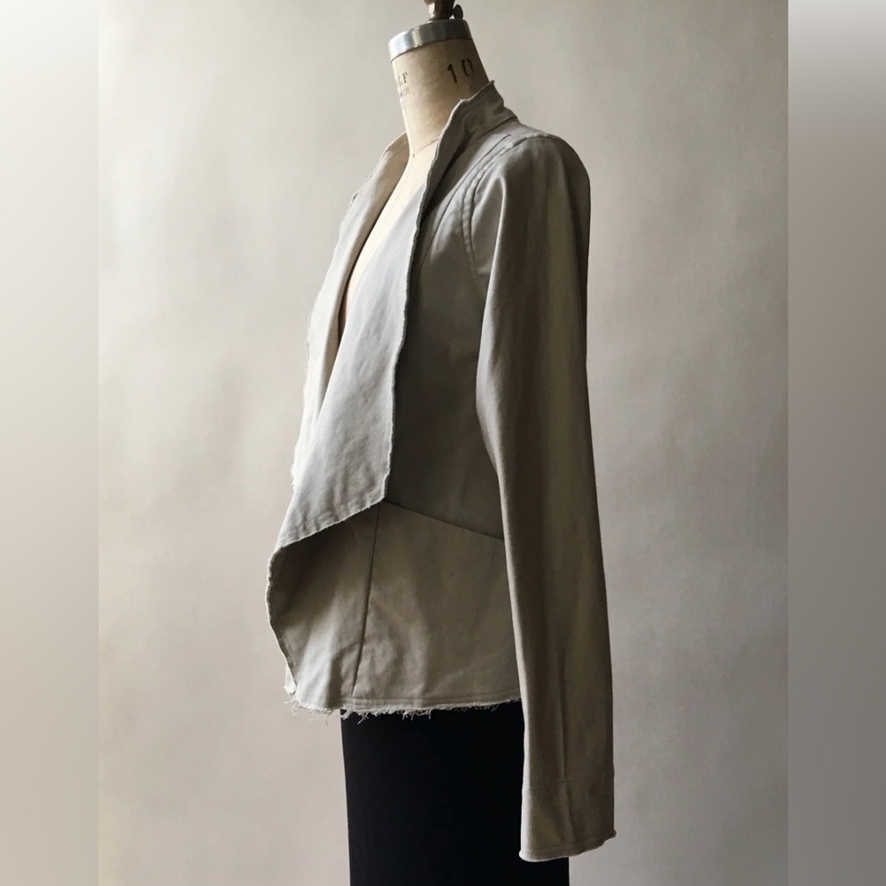 Robin Lane Canvas Friday Grey Jacket Size 1 Small 6 8 - Picture 2 of 13